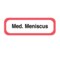 Nevs Position Labels - Med. Meniscus 1/2" x 1-1/2" White w/Red & Black XP-370 - alternate 1